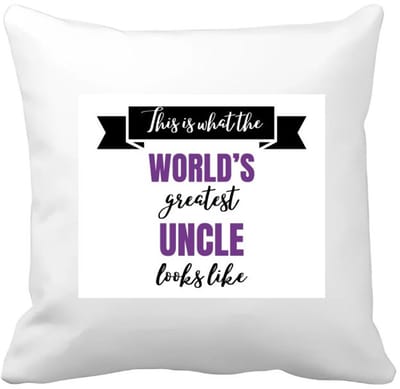 Akyol - world's greatest uncle Kussen hoes - Oom - een oom - verjaardagscadeau - cadeau voor oom - kado - 40 bij 40 cm