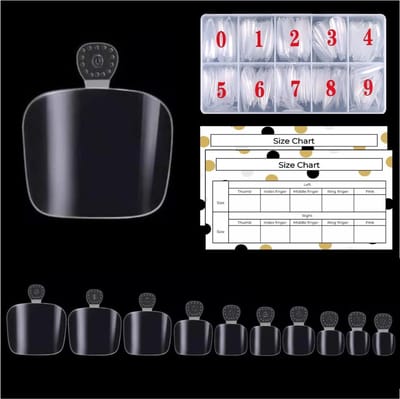Goodbitz® - Nageltips - Tenen - 500 stuks - Nageltips tenen - Nepnagels tenen - Kunstnagels tenen - Plaknagels tenen - Nageltips - Nailtips - Nepnagels - Kunstnagels - Plaknagels - Full cover Nailtips - Full cover nageltips