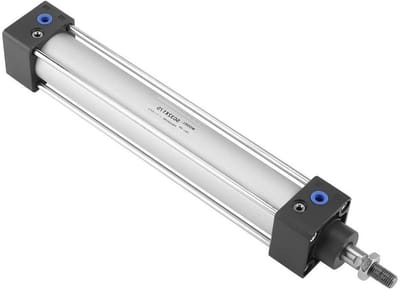 Pneumatische cilinder 32 mm boring - 200 mm slag - Dubbelwerkend/Enkelwerkend - Aluminiumlegering - Geluidsarm - Olieopslagfunctie - Luchtcilinder