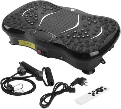Trilplaat Fitness - Vibratieapparaat Body - Full Body Workout - 99 Intensiteitsniveaus - 53x32x12.5 cm - Zwart