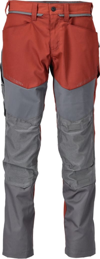 Mascot Customized Broek met kniezakken 22479-230 - herfstrood/steengrijs - C46 - 76