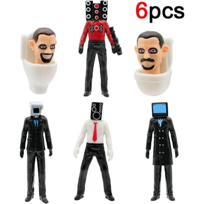 Skibidi Toilet Man Camera Actiefiguur - PVC Verzamelbaar Speelgoed TV Luidspreker Man Model Decoraties voor Huis