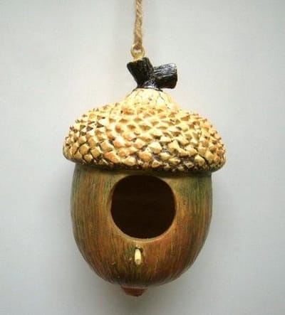 Vogelhuisje eikel – Polystone – 24 x 14 cm – Nestkast