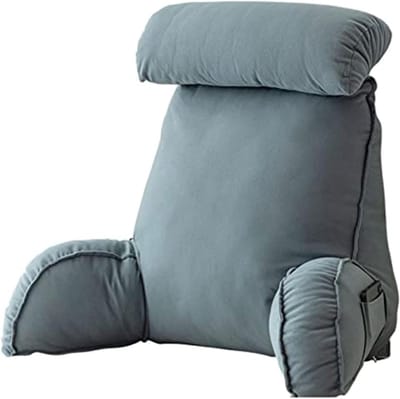 DnA® Leeskussen Voor In Bed - Leeskussen - Bookseat - Blauwgrijs - 34cm x 26cm x 12cm