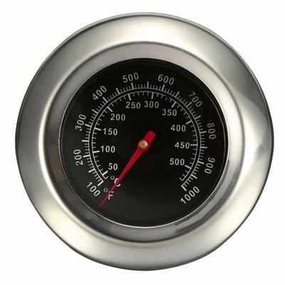 Dailygoods - Oventhermometer, kookthermometer, grillthermometer, BBQ-thermometer van roestvrij staal, geschikt voor keuken, buiten grill 50°C - 500°C (100℉ - 1000℉)