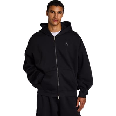 Jordan Brooklyn Hoodies Heren - Zwart - Maat M - Katoen Fleece