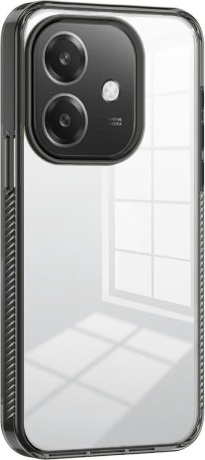 Coverup Hoesje - Geschikt voor OPPO A40 / A40m / A60 5G Hoesje - Coverup Transparante Back Cover - Zwart