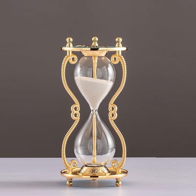 Zandloper Decoratie - Zandklok Timer - Tijd Management - Nauwkeurigheid 0.01s - Niet gespecificeerd - Wit Zand
