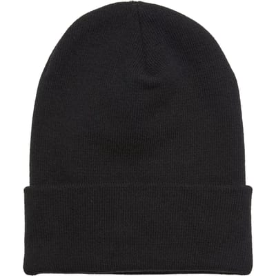 Flexfit - Heavyweight Organic Long Beanie Muts - Zwart