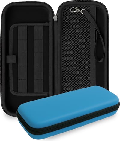 Hoesje Geschikt voor Nintendo Switch 2 Case Hoes Hard Cover Met Koord - Hoes Geschikt voor Nintendo Switch 2 Hoes - Blauw