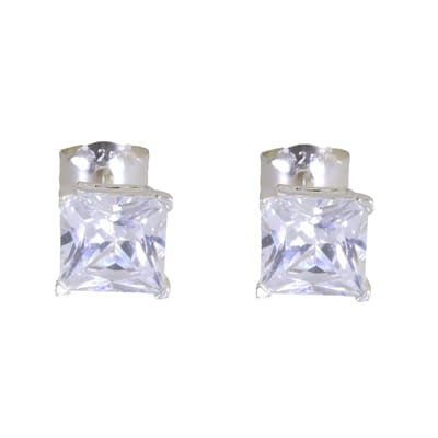 Behave – Oorbellen – 925 Sterling Zilver – Zirconia Oorknopje 7 mm