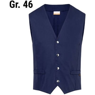 (6 stuks) KARLOWSKY Heren Gilet Kai - Marineblauw - maat: 46 Blauw