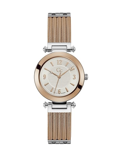 Gc Gc Primechic Quartz Analog Zilver Toon & Rose Goud Toon Case: 100% Stainless Steel | Armband: 100% Stainless Steel 32 Y59001L1MF