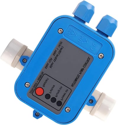 Waterpomp Regelaar - Druk Schakelaar - Automatische Watersturing - Constante Druk Behoud - 1 Inch Aansluiting - Zwart