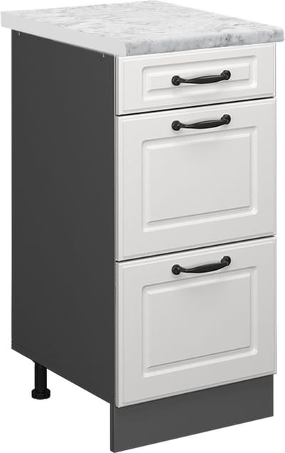 Vicco R-Line Keukenonderkast – 40 cm WB Marmer Wit Landhuis