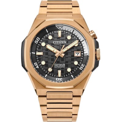 CITIZEN Series8 serie 200 meter waterdicht Automatisch Stalen Band herenhorloge grijs wijzerplaat NB6069-53H blauw