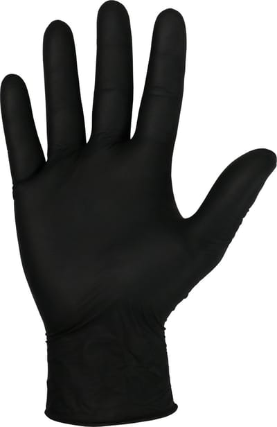 Handschoenen Nitril Poedervrij Zwart S 100 stuks