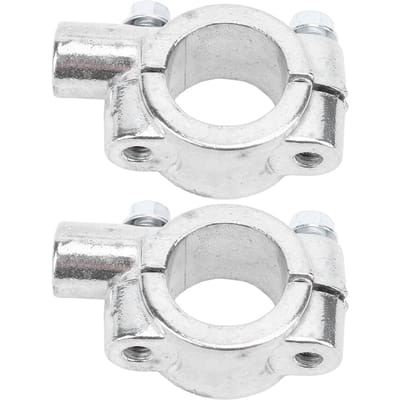 2 Pièces Support de Rétroviseur de Guidon de Moto Rétroviseur 22mm Filetage Support Pince Adaptateur pour Motos VTT Scooter
