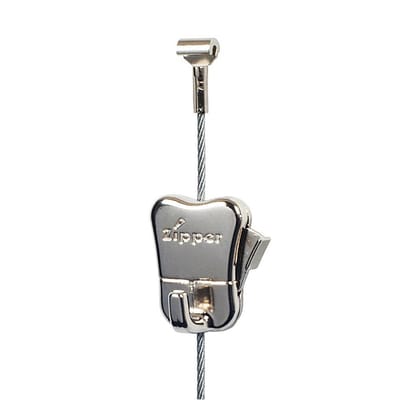 STAS Ophangsysteem Cobra + Staalkabel - Ophangsystemen Schilderijen / Fotolijsten / Poster - Ophanghaak - Zonder Boren - 150 cm + Zipper