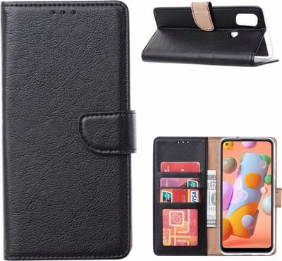 LuxeBass Hoesje geschikt voor Huawei Mate 20 - Bookcase Zwart - portemonnee hoesje - telefoonhoes - gsm hoes - telefoonhoesjes
