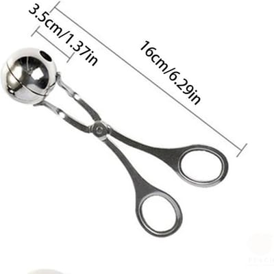 Gehaktbal Maker, Huishoudelijke Rijst- en Groenterol Vorm, Keuken Gebakken Gehaktbal Gereedschap Artefact. zilver