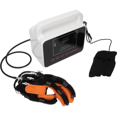 Gant Robot de Rééducation des Doigts Valve d'Air Main Gauche Droite Miroir Écran LCD Attelle Gant Robot L