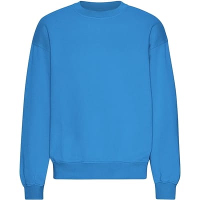 Oversized sweatshirt met ronde hals Colorful Standard Organic Pacific Blue