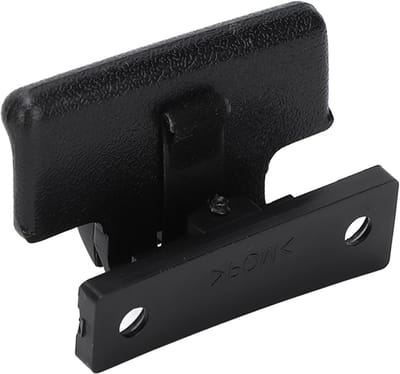 Vergrendelingsclip voor deksel console in zwart ABS kunststof voor klikschakelaar en slotbox armleuning