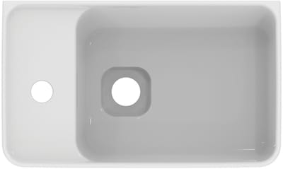 Ideal Standard Strada II fontein 1 kraangat links met overloop 45x27cm wit