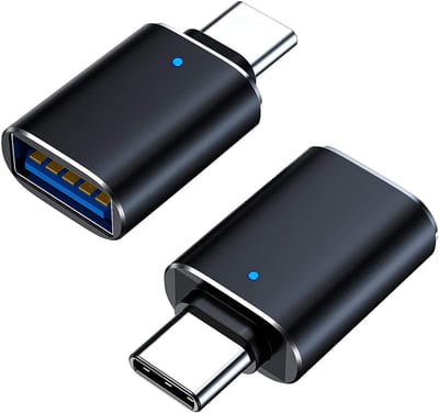 Rynex 3x USB-C naar USB-A Adapter OTG 3.0 -USB-C naar USB Adapter - Converter USB-A Female - Zwart