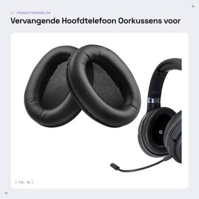 Vervangende Hoofdtelefoon Oorkussens voor Comfort en Geluidskwaliteit