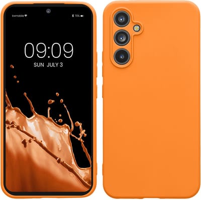 kwmobile telefoonhoesje geschikt voor Samsung Galaxy A54 5G - Hoesje voor smartphone - Precisie camera uitsnede - In fruitig oranje