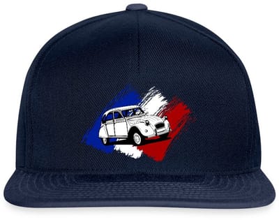 Citroën 2CV Model Franse Vlag Snapback cap