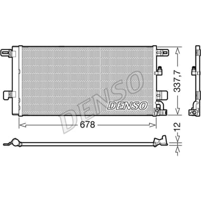 Condensator, airconditioning DENSO DCN02001