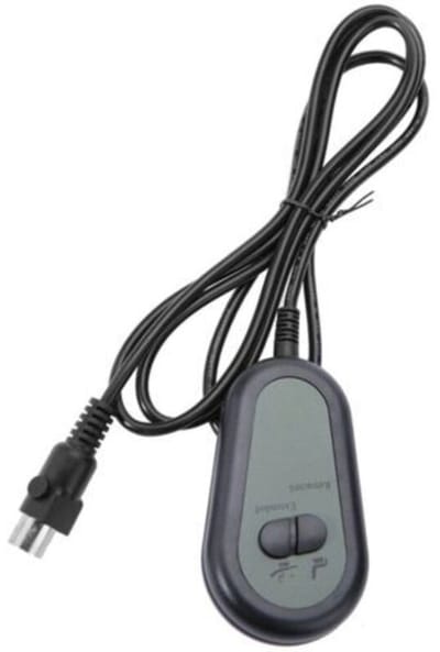 Elektrische relaxfauteuil/bank, afstandsbediening met twee knoppen, handmatige schakelaar