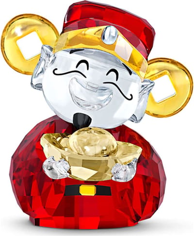 Swarovski beeldje Schattige God van de Rijkdom 5523324 | decoratieobject Asian Symbols, meerkleurig kristallen beeldje stijl
