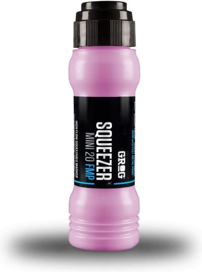Grog Squeezer Paint Mini Verfstift - Roze - Schrijfbreedte 20mm stift