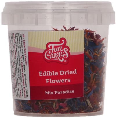 FunCakes Eetbare Bloemen - Droogbloemen - Mix Paradise - 5 g - Taartdecoratie