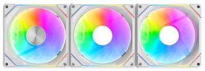 Darkflash Gauss G24 3-in-1 computer fans (white) - Case ventilator - 120mm - Wit - 33 dBA