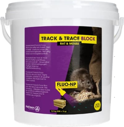 Hofman Animal Care Track & Trace Block Fluo-NP 4.8KG (320 blokken - 15gr.)
