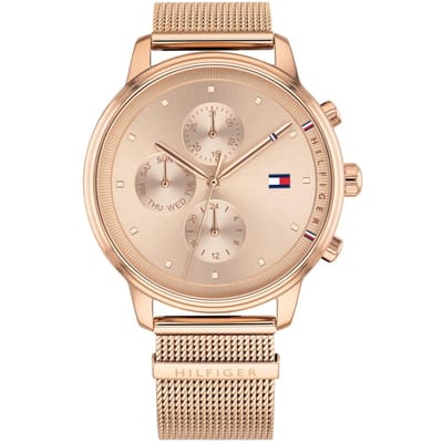 Montre pour femme Tommy Hilfiger 1781907 Chronographe Or Rose 38mm rose vif