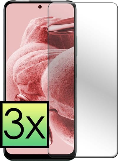 Screenprotector - 3 Stuks - Geschikt voor Xiaomi Redmi Note 12 4G - Extra Sterk - Beschermglas - Gehard Glas - Tempered Glass - Screen Protector - Bescherm Cover