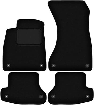 Zwarte velours vloermatten voor: Audi A5 F53 coupé (2016-)