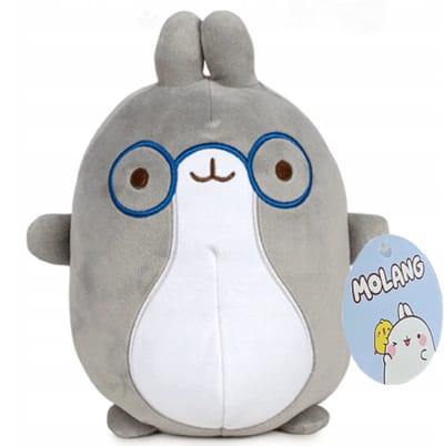 Pinco met Bril - Molang Pluche Knuffel 25 cm - Speelgoed Knuffels voor Kinderen Jongens Meisjes - Piu Piu, Pinco, Molang Plush Toy - Kuiken Kip Eend Konijn Haas Pasen Paasfeest Paas cadeau