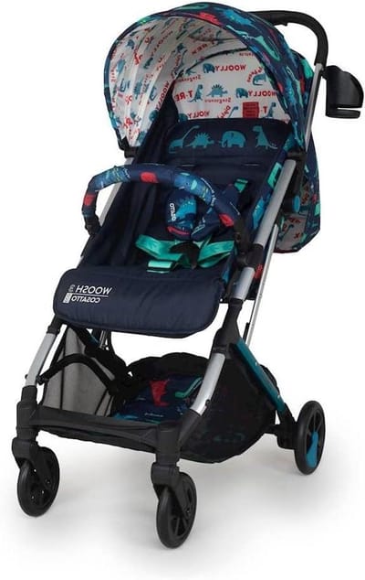 Kinderwagen - Reisbuggy - Onderweg met baby - Lichtgewicht aluminium frame - Tot 25 kg - Dino print