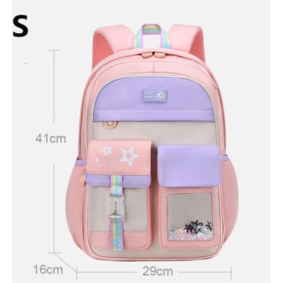 Schooltassen voor Kinderen Meisjes Kinderen Leren Tas Basisschool Orthopedische Schoolrugzakken Prinsessen Rugzak Schooltas Rugzak Sac Mochila gray