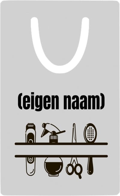 Hacebo® - kappersmateriaal met eigen naam metalen boekenlegger - Kapper - barbers - collega's - verjaardag - afscheidscadeau - geschenk - kado Bladwijzer boekenleggers - 7.6 cm x 5cm