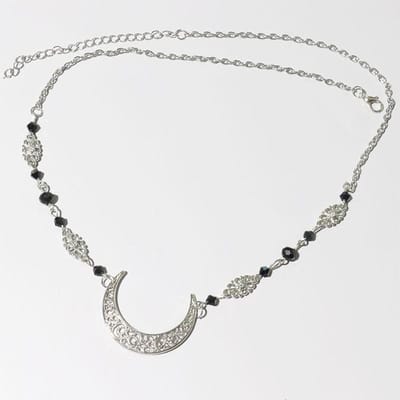 Vintage Maanpatroon Dames Accessoires Hoofdketting Kralen Haarjuwelen Feest Bruiloft Haarband voor Vrouwen Kroon Haarspeld Vrouw wit