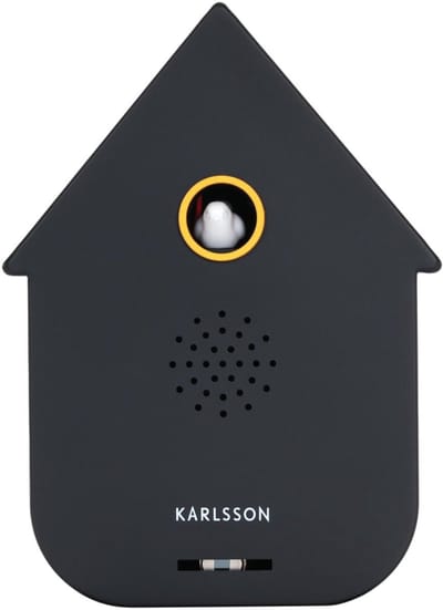 Karlsson Ornament Sound Box Modern Cuckoo - Zwart - 12x7.5x11.5cm - Modern - Kunststof