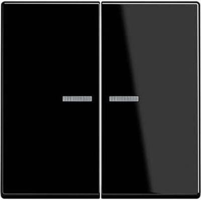 Jung A 595 BF KO5 SW bouncer unbreakable for series switch and double button with light guide series A black